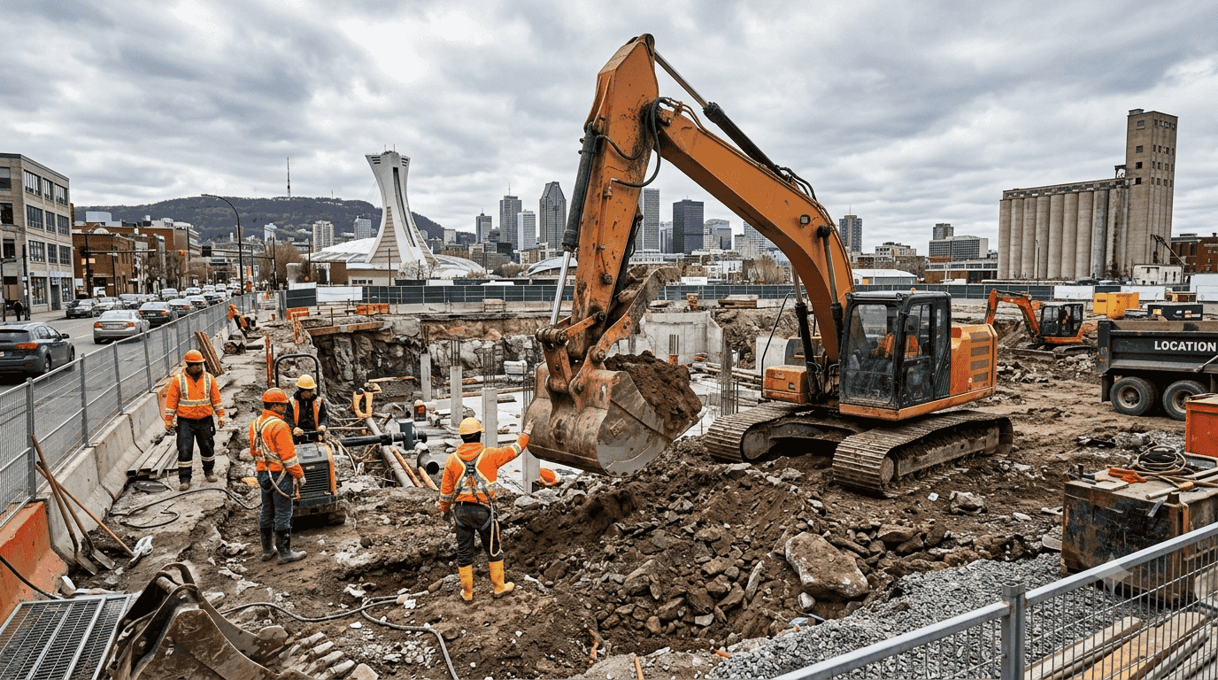 Excavation commerciale par Excavation Montréal