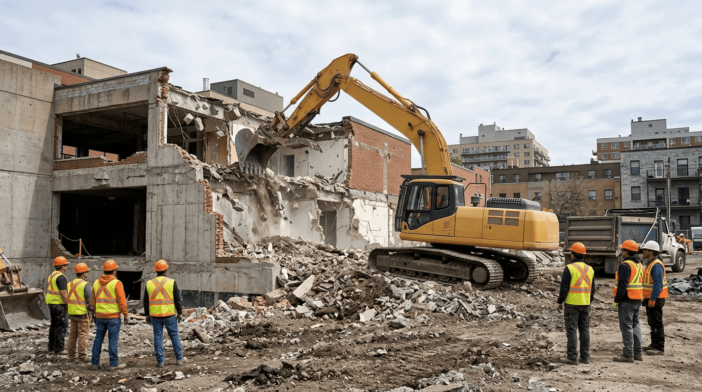 Excavation de démolition par Excavation Montréal